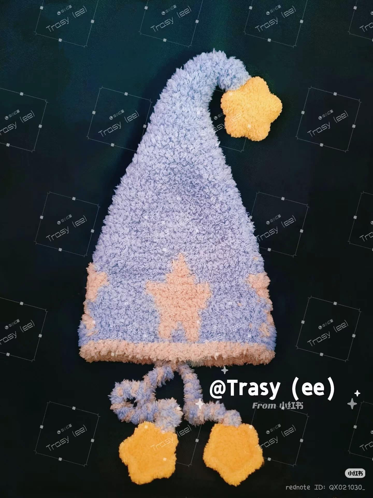 Star Earmuff Hat Crochet Pattern Chart