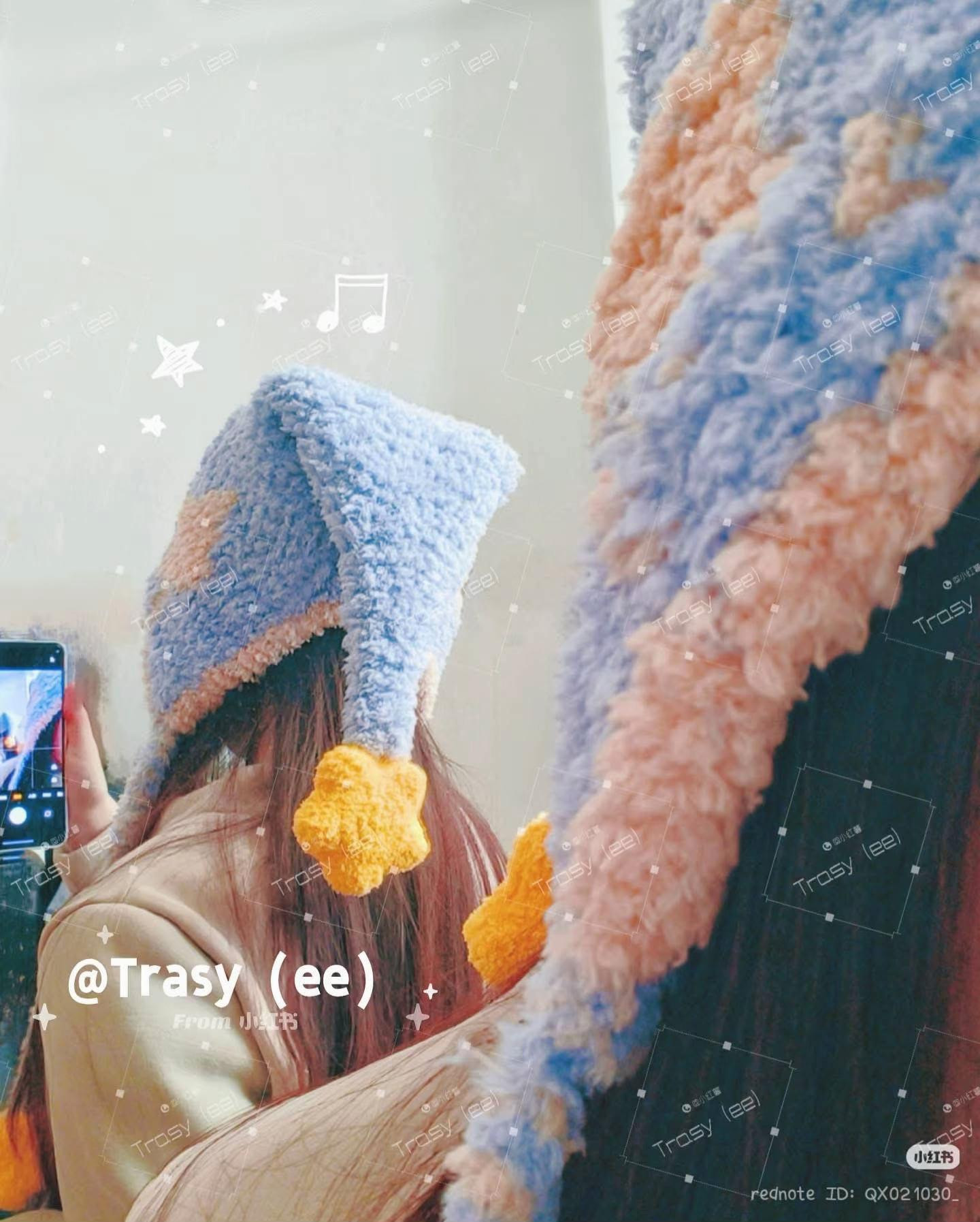 Star Earmuff Hat Crochet Pattern Chart