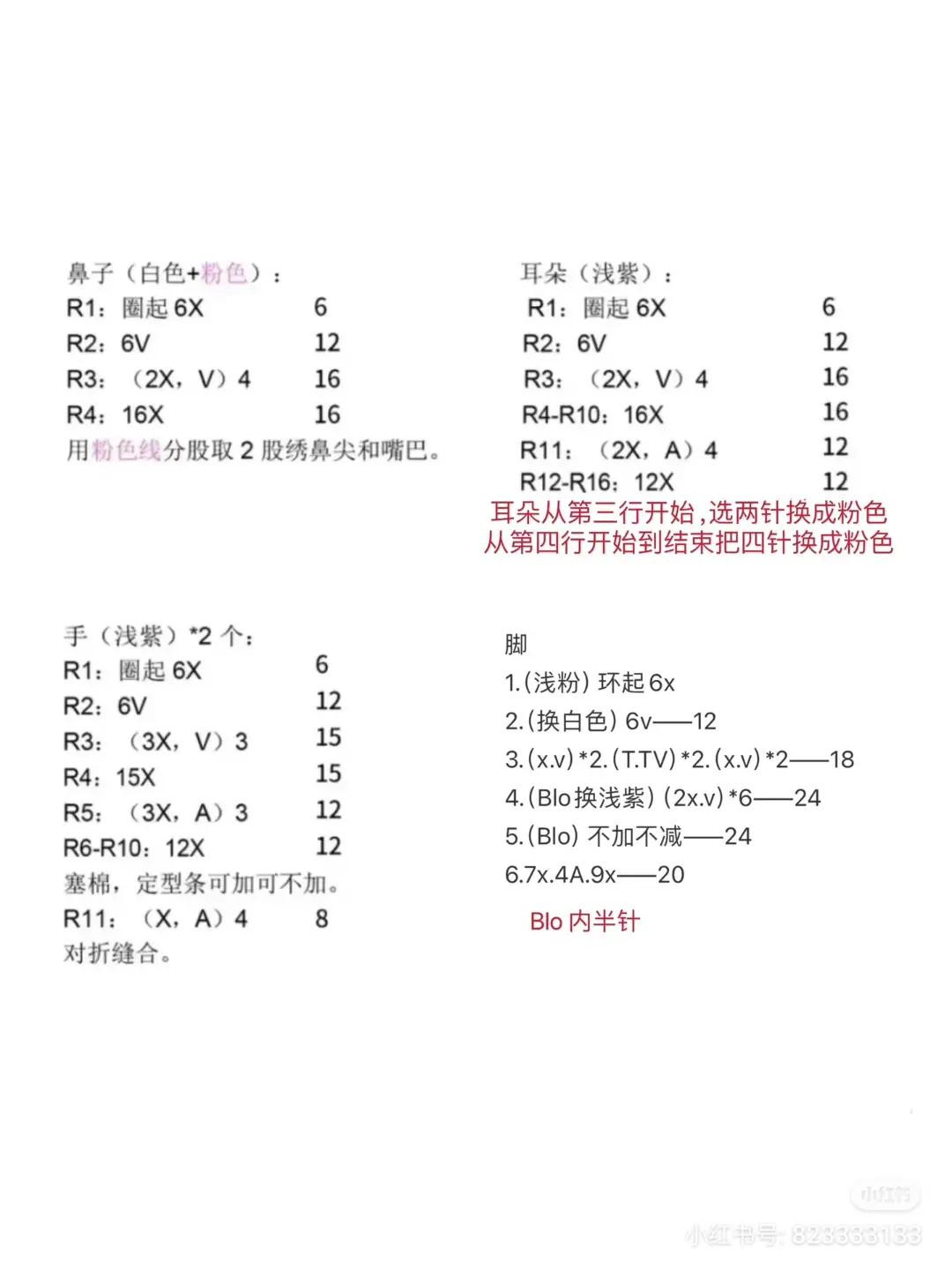 StellaLou Amigurumi Crochet Pattern Chart Tutorial