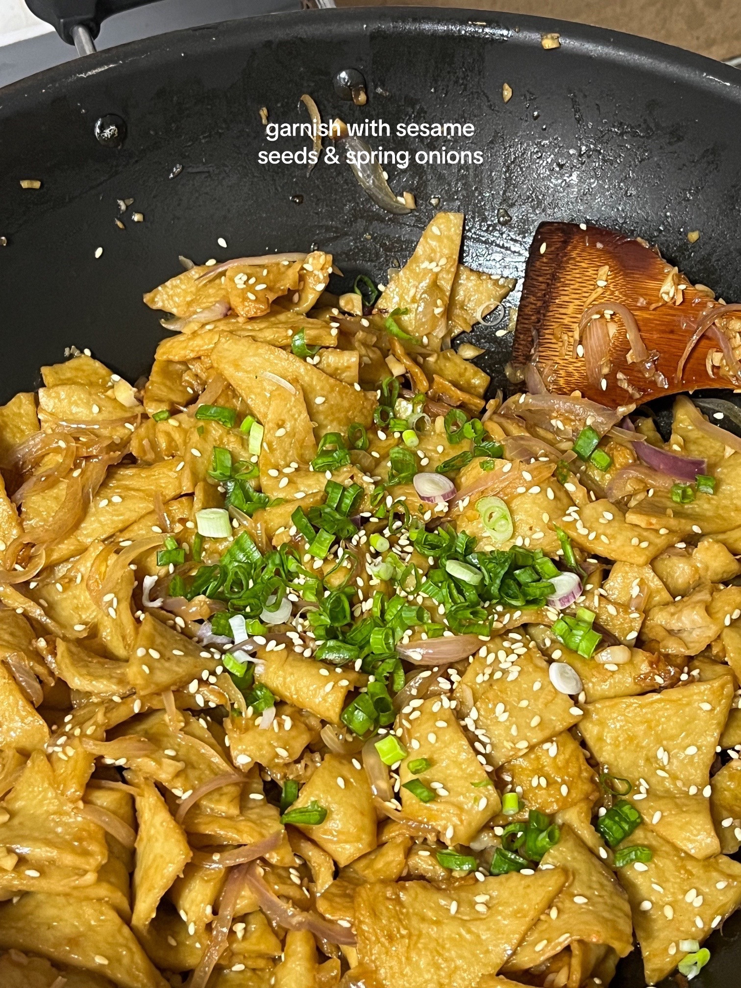 Stir-fried Korean Fishcake (Eomuk) with Garlic and Onions