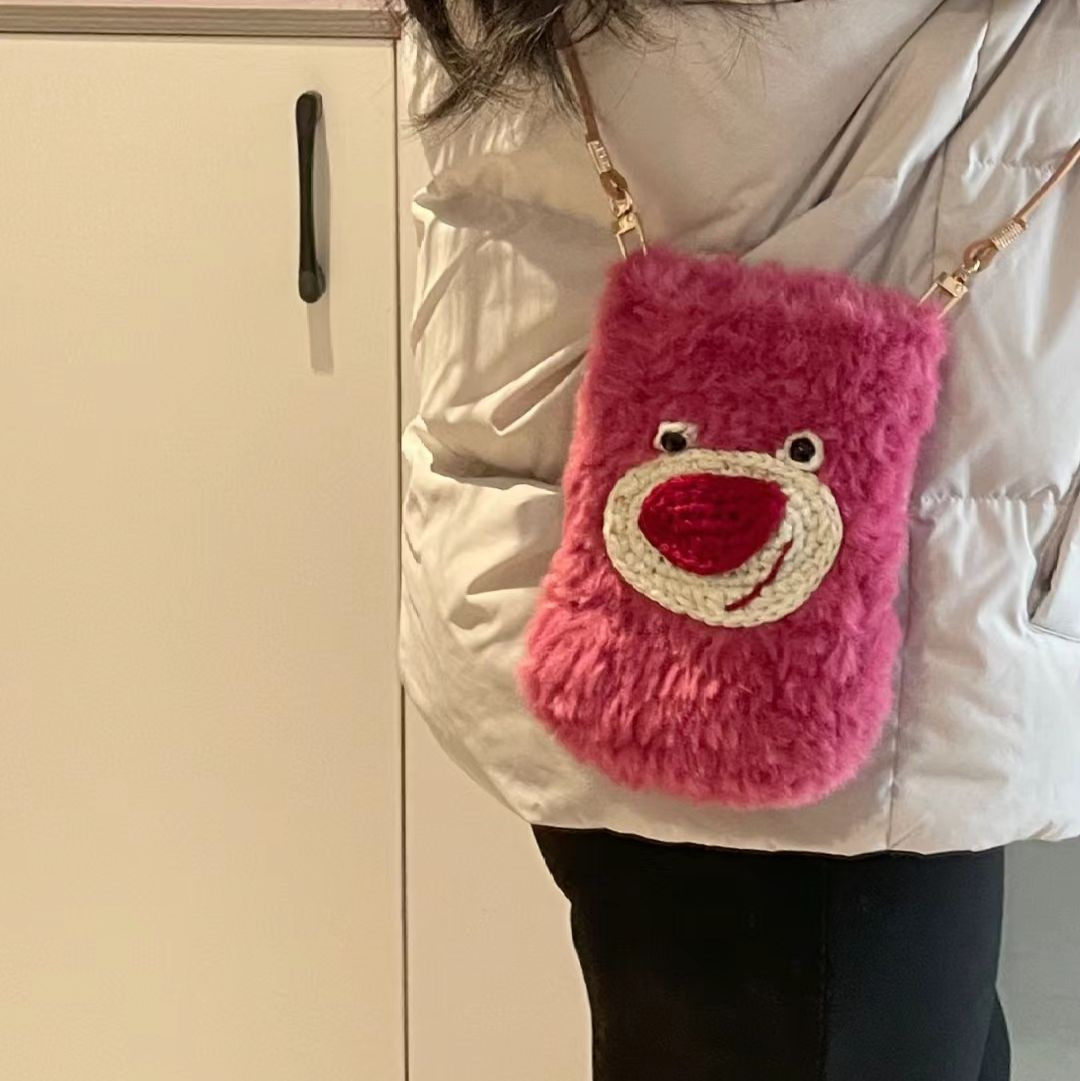Strawberry Bear Phone Bag Crochet Pattern