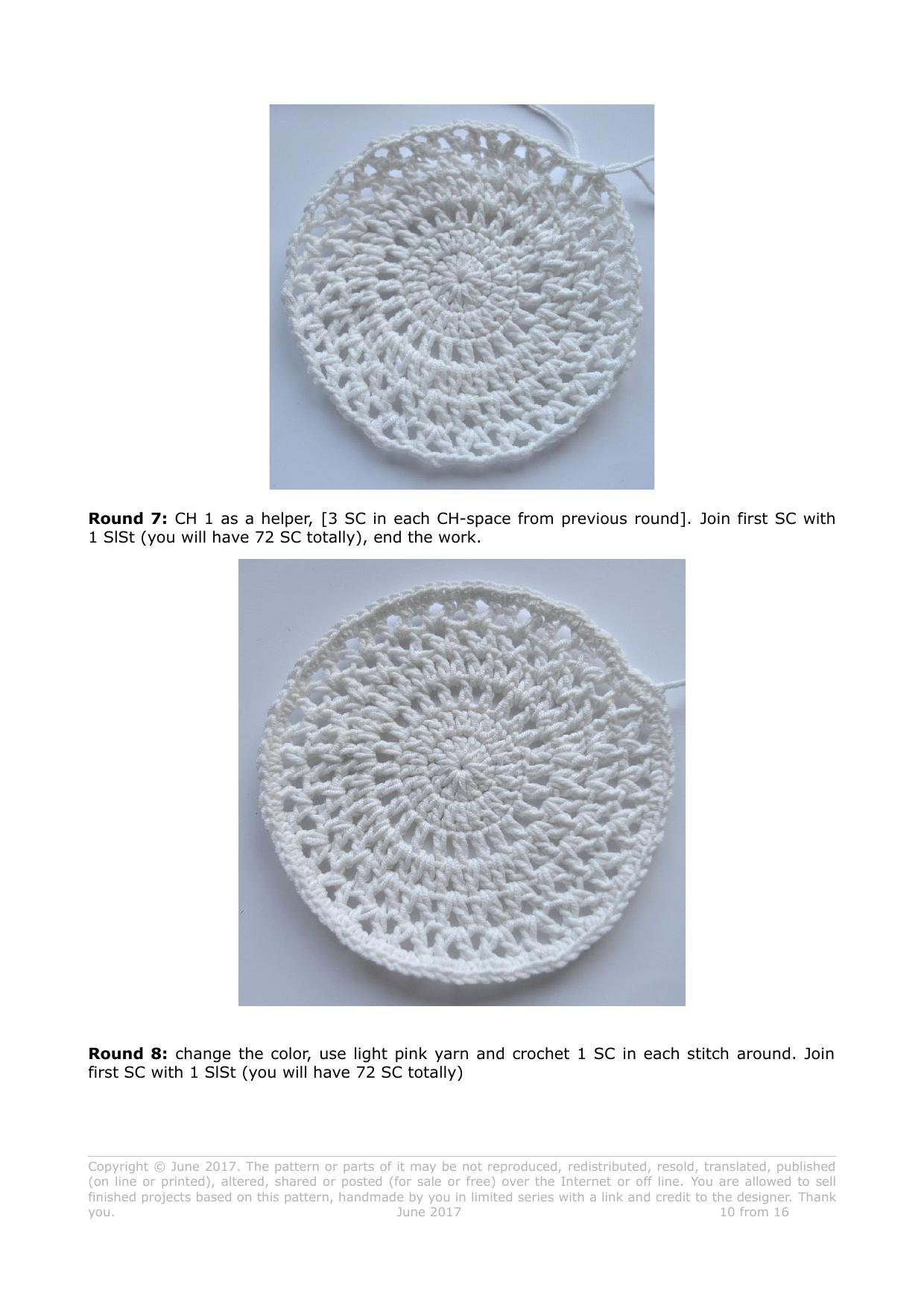 Strawberry purse crochet pattern by Vendula Maderska, red and white bag with beads