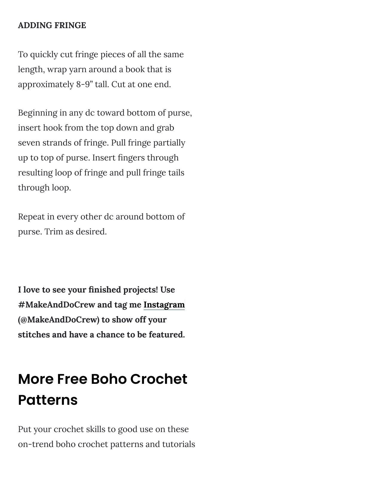 Street Fair Crochet Boho Purse – Free Pattern Tutorial