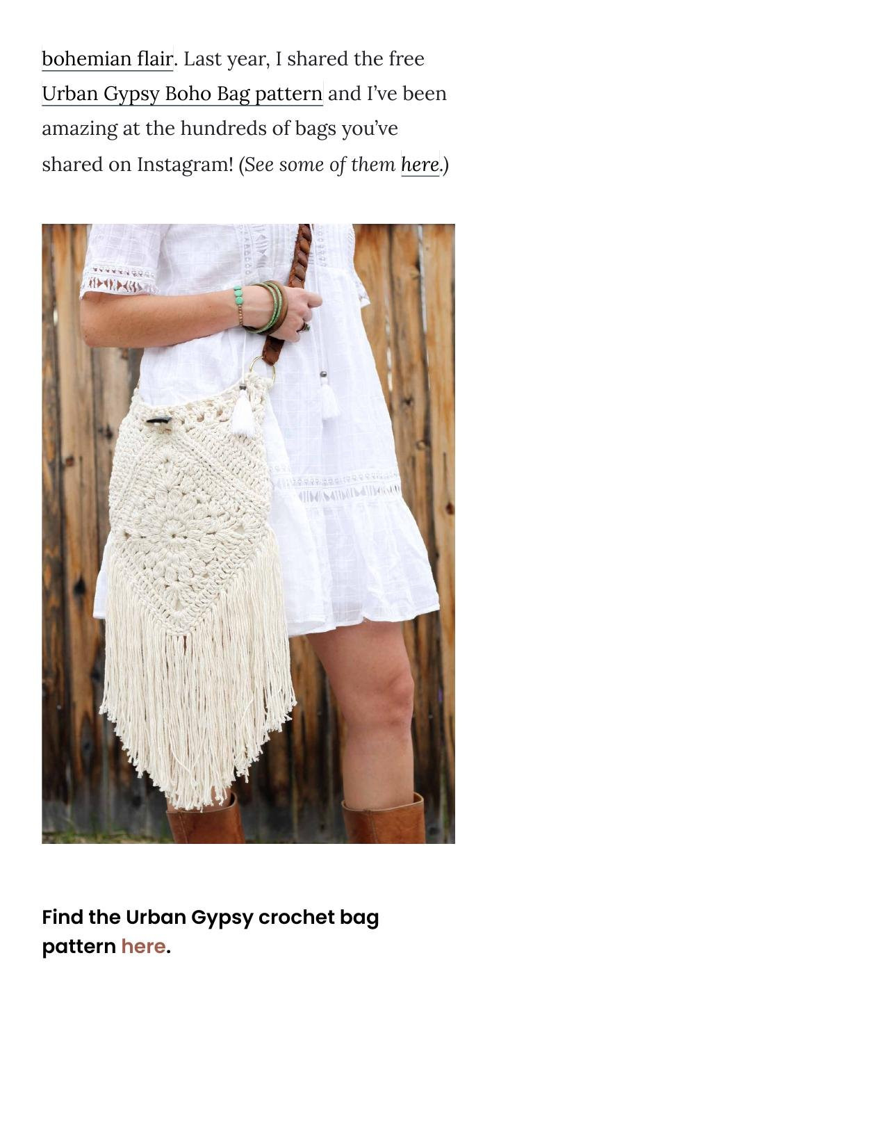 Street Fair Crochet Boho Purse – Free Pattern Tutorial