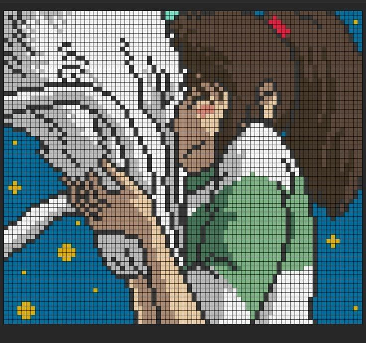 Studio Ghibli Tapestry Crochet Pixel Chart Patterns Collection