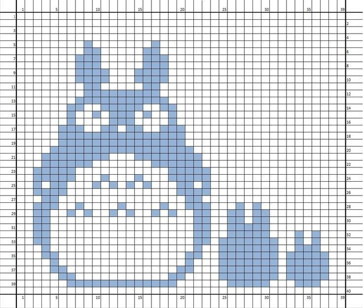 Studio Ghibli Tapestry Crochet Pixel Chart Patterns Collection