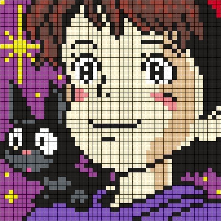Studio Ghibli Tapestry Crochet Pixel Chart Patterns Collection