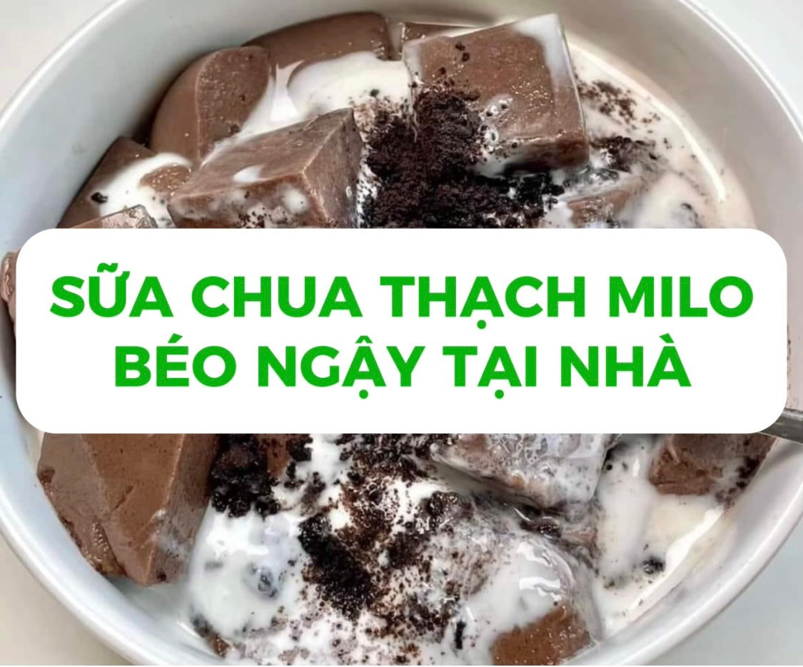Sữa Chua Thạch Milo Béo Ngậy Tại Nhà - Công Thức Chi Tiết Với Vụn Bánh Oreo