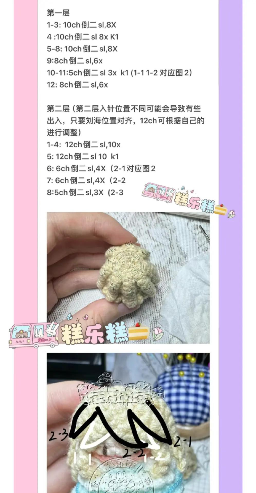 Sugar Fairy Amigurumi Crochet Pattern Chart