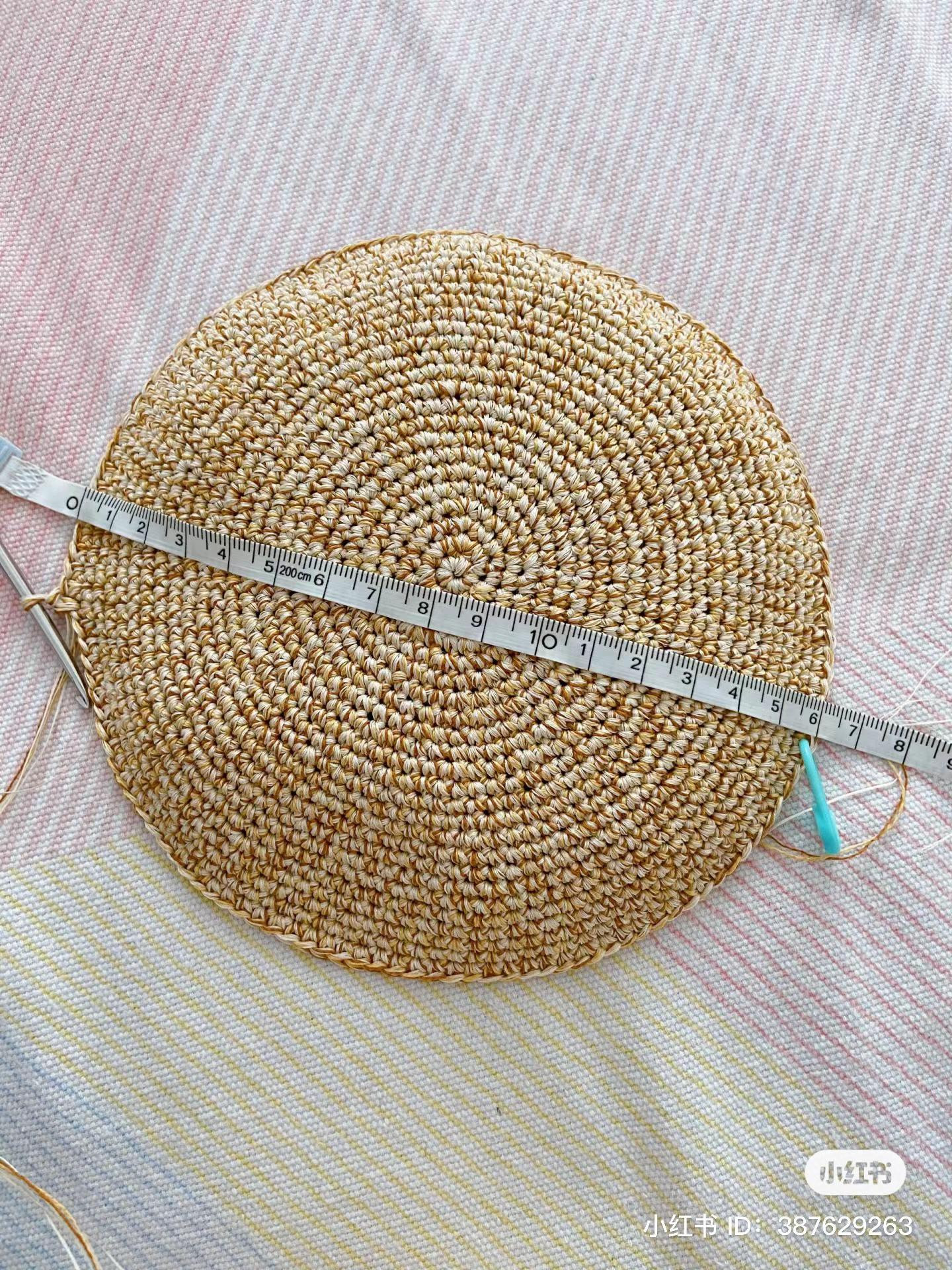Summer Colorful Raffia Crochet Hat Tutorial