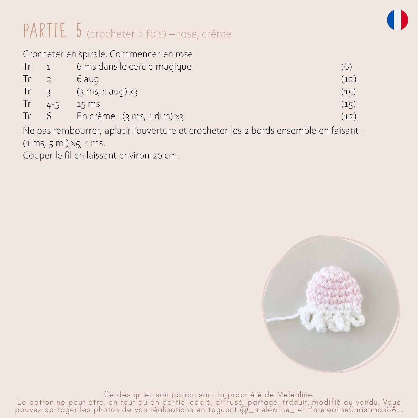 Summer Mystery CAL Part 5 - Free Crochet Amigurumi Pattern by Melealine