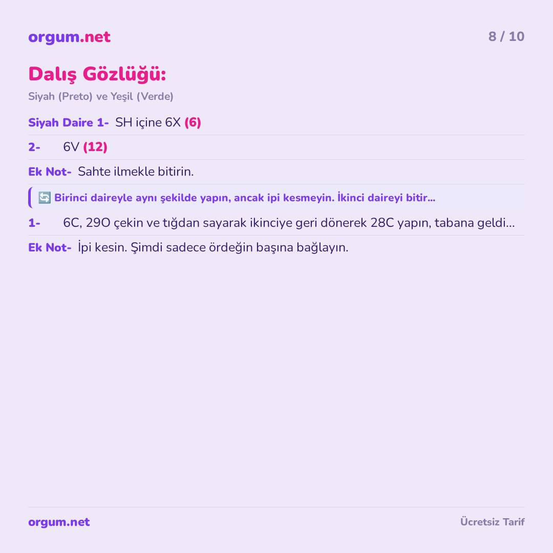 Sunny Yaz Ördeği Amigurumi Tarifi - Küçük Patik Motosiklet