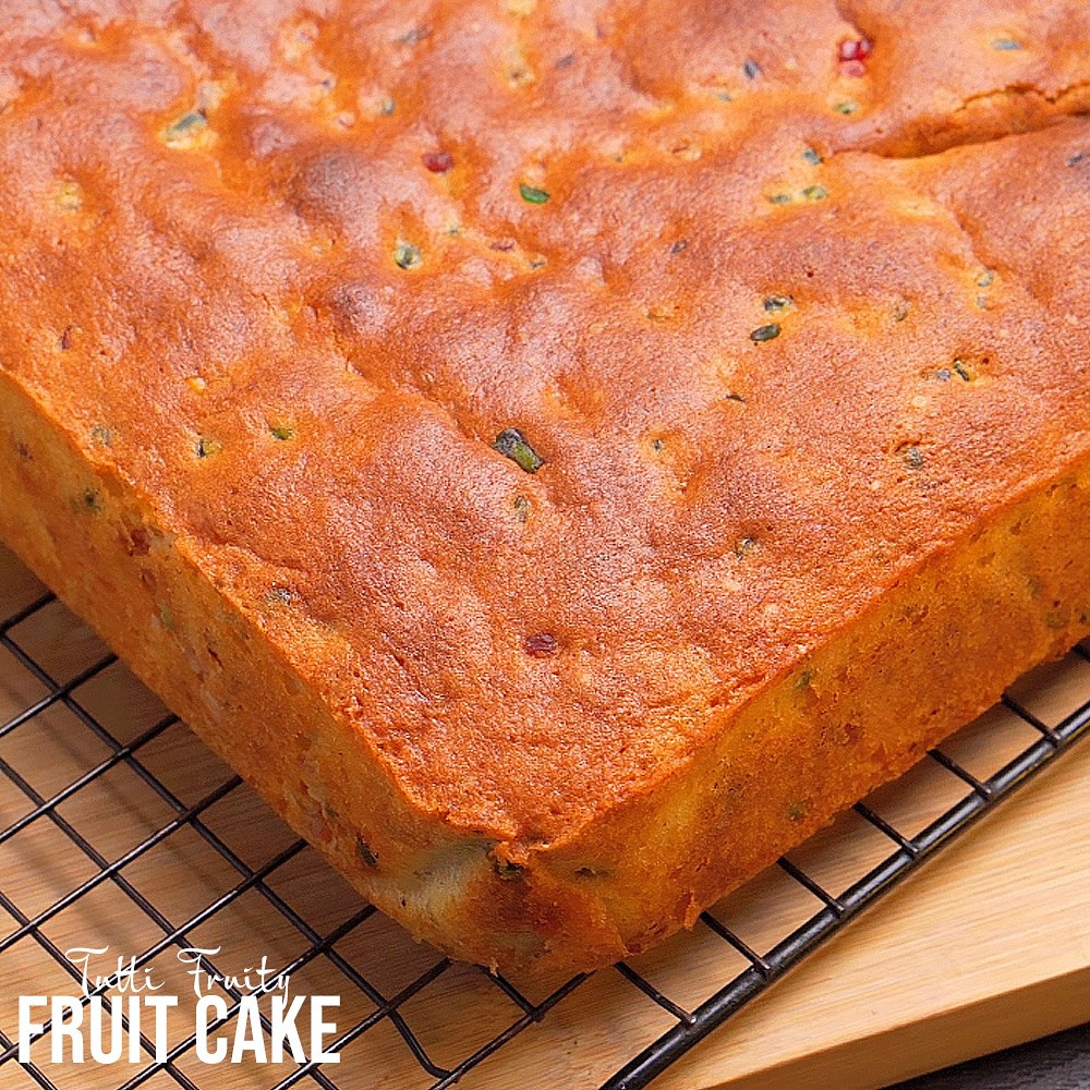 Super Moist Tutti Frutti Fruit Cake Recipe