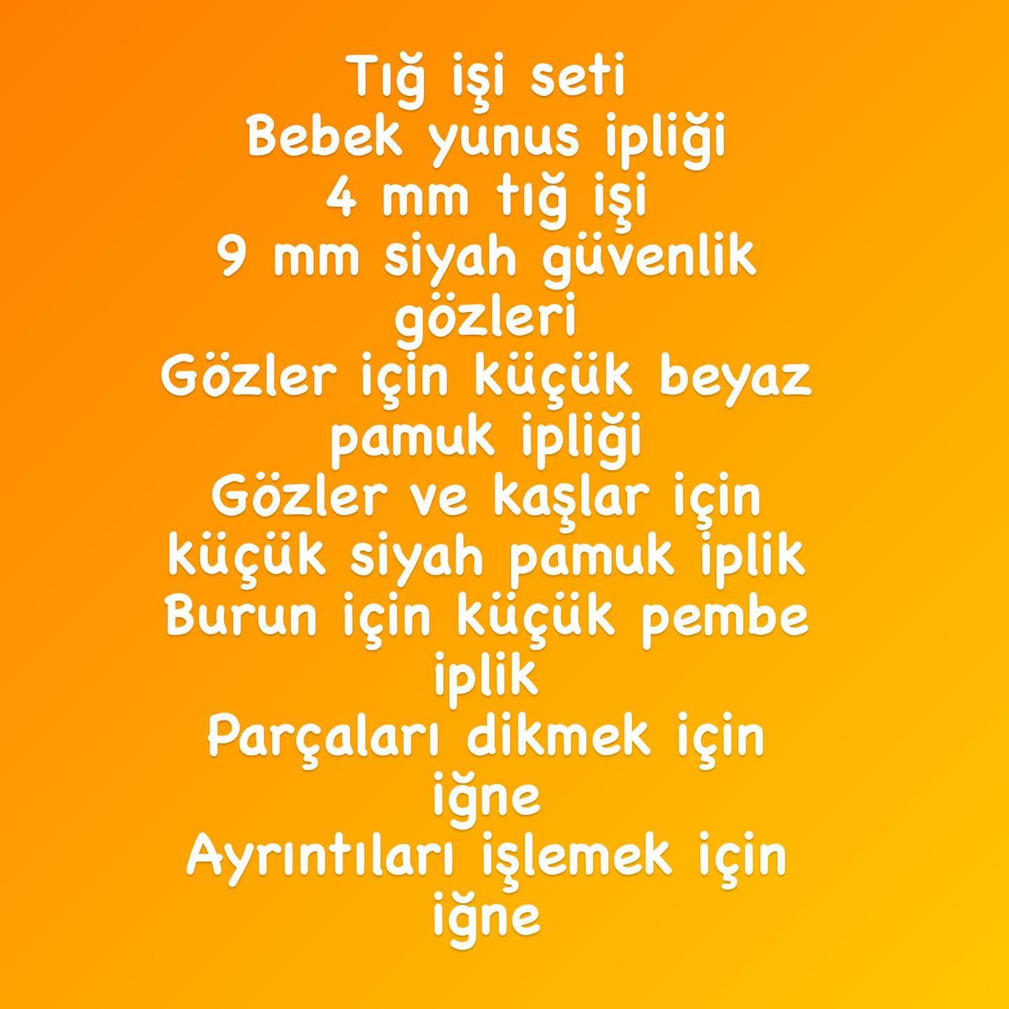 Süslenmiş Tığ İşi Tavşan Amigurumi Tarifi ve Malzeme Listesi