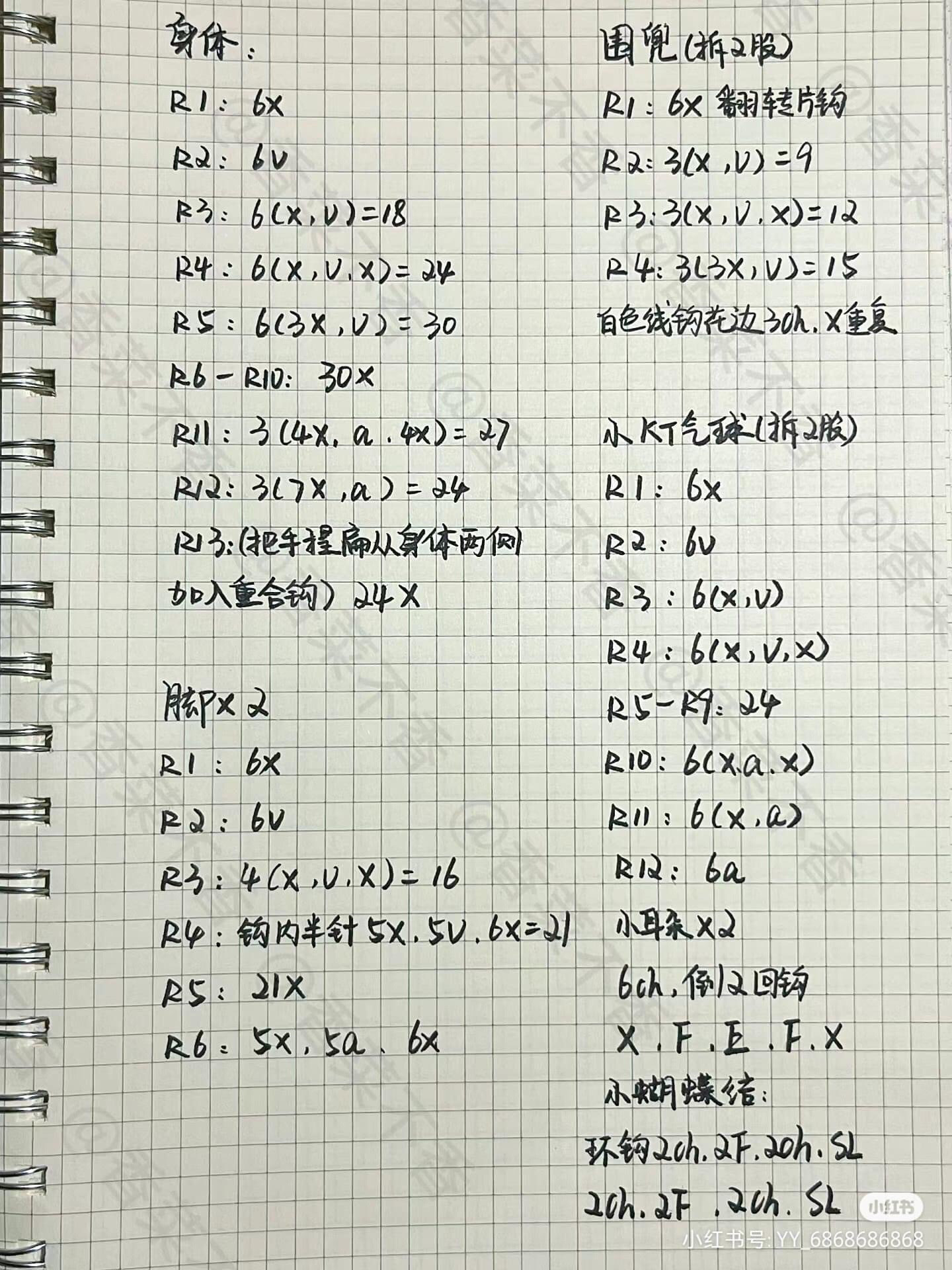 Sweet Kitty Crochet Amigurumi Pattern with Balloon and Flower Swing Chart