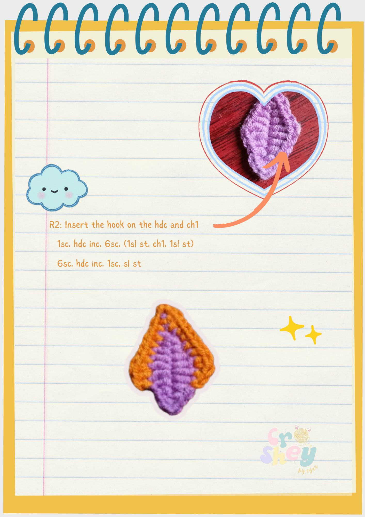 Tangled Sundrop Flower Crochet Pattern