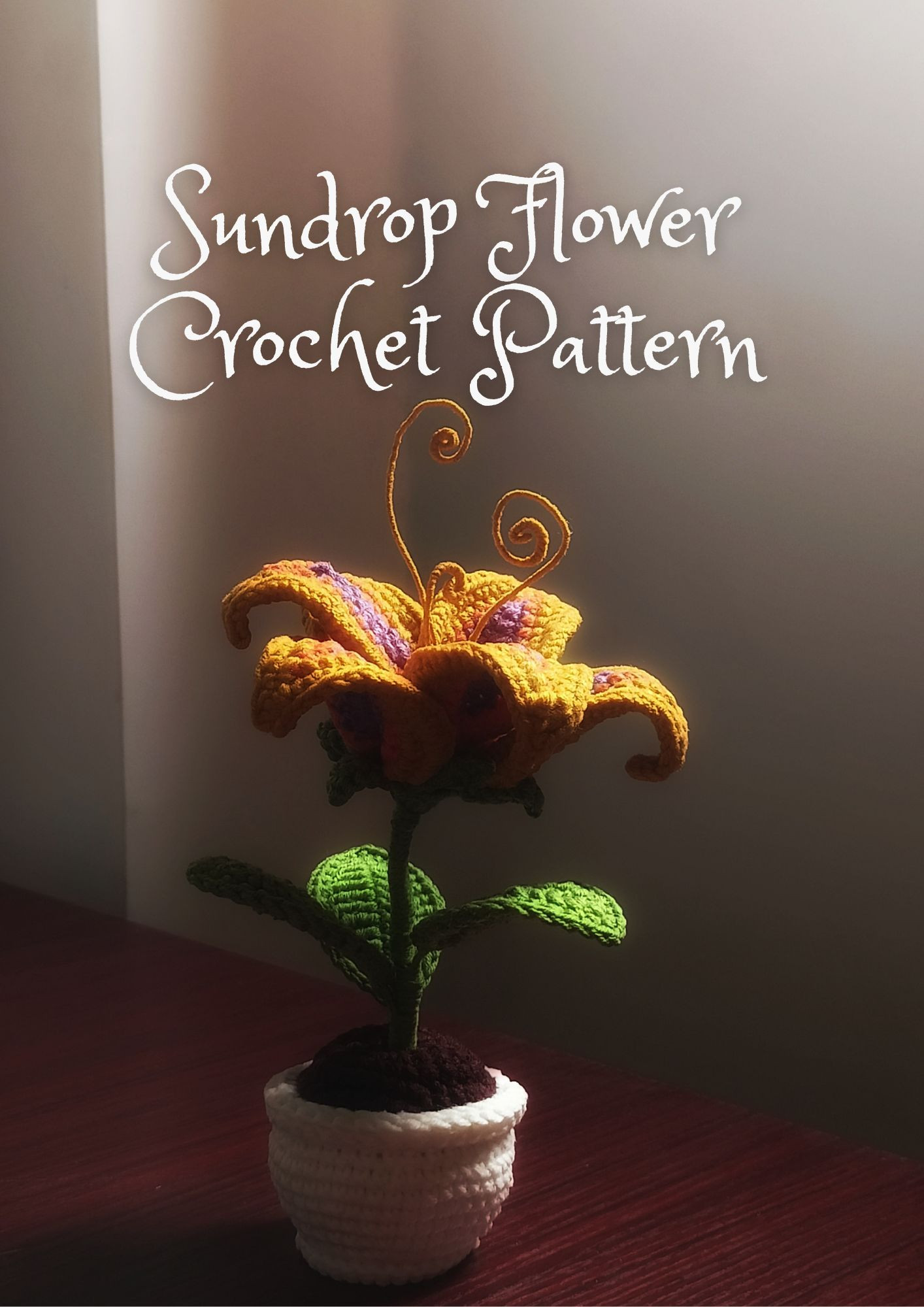 Tangled Sundrop Flower Crochet Pattern
