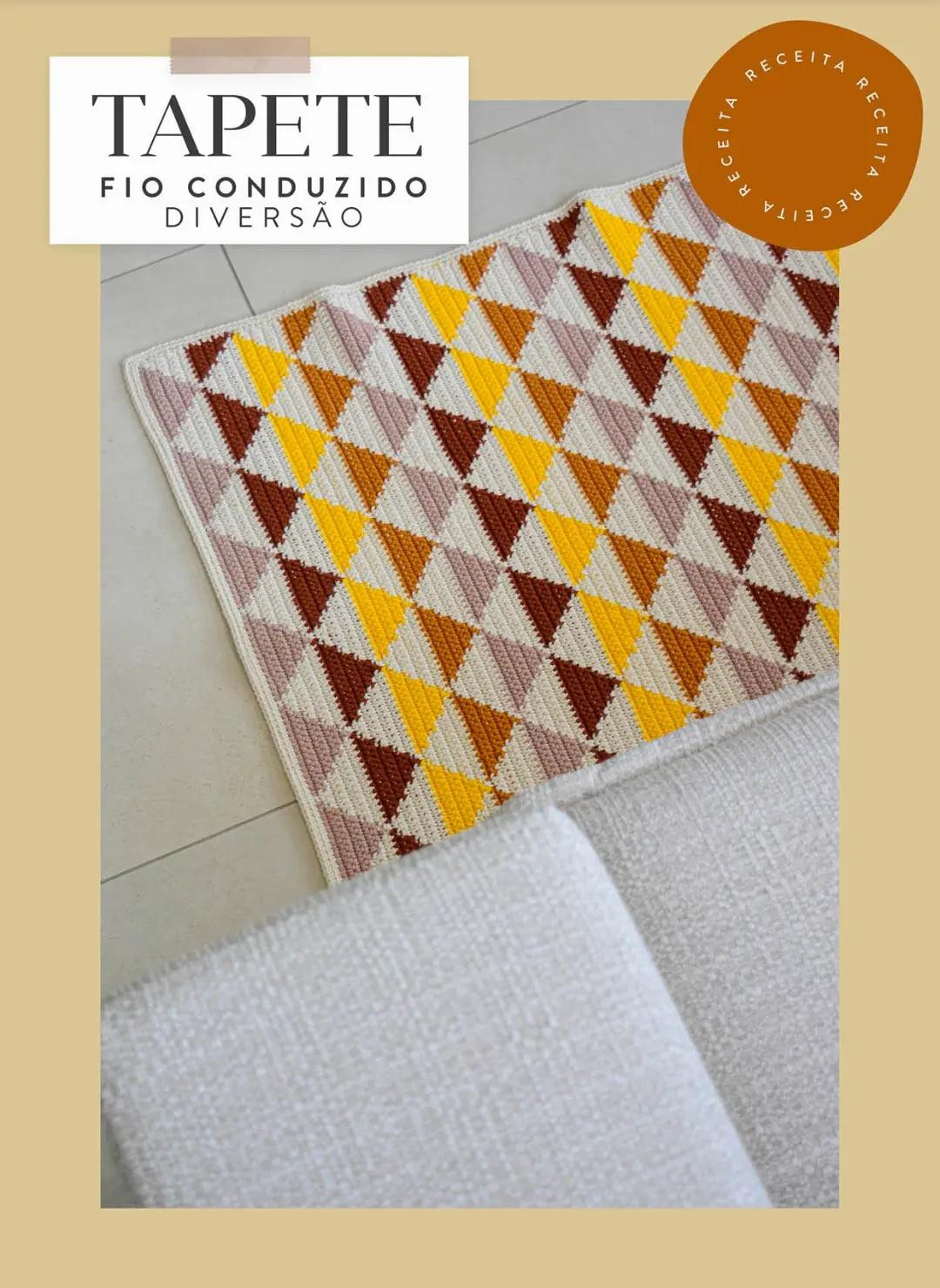 Tapete Veneziano e Flor Quartzo: Gráficos de Crochê Detalhados com Cores Vibrantes