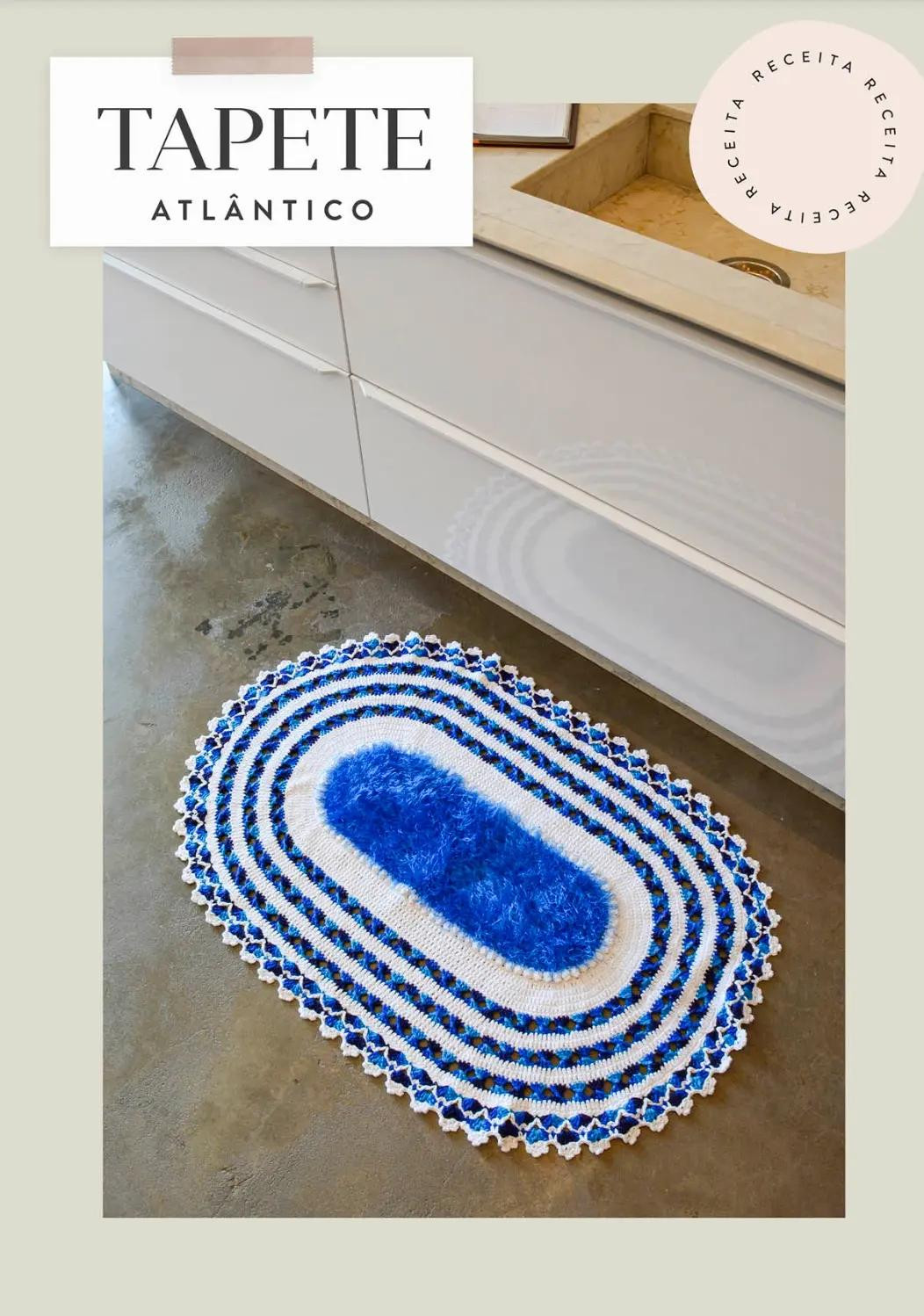 Tapete Veneziano e Flor Quartzo: Gráficos de Crochê Detalhados com Cores Vibrantes