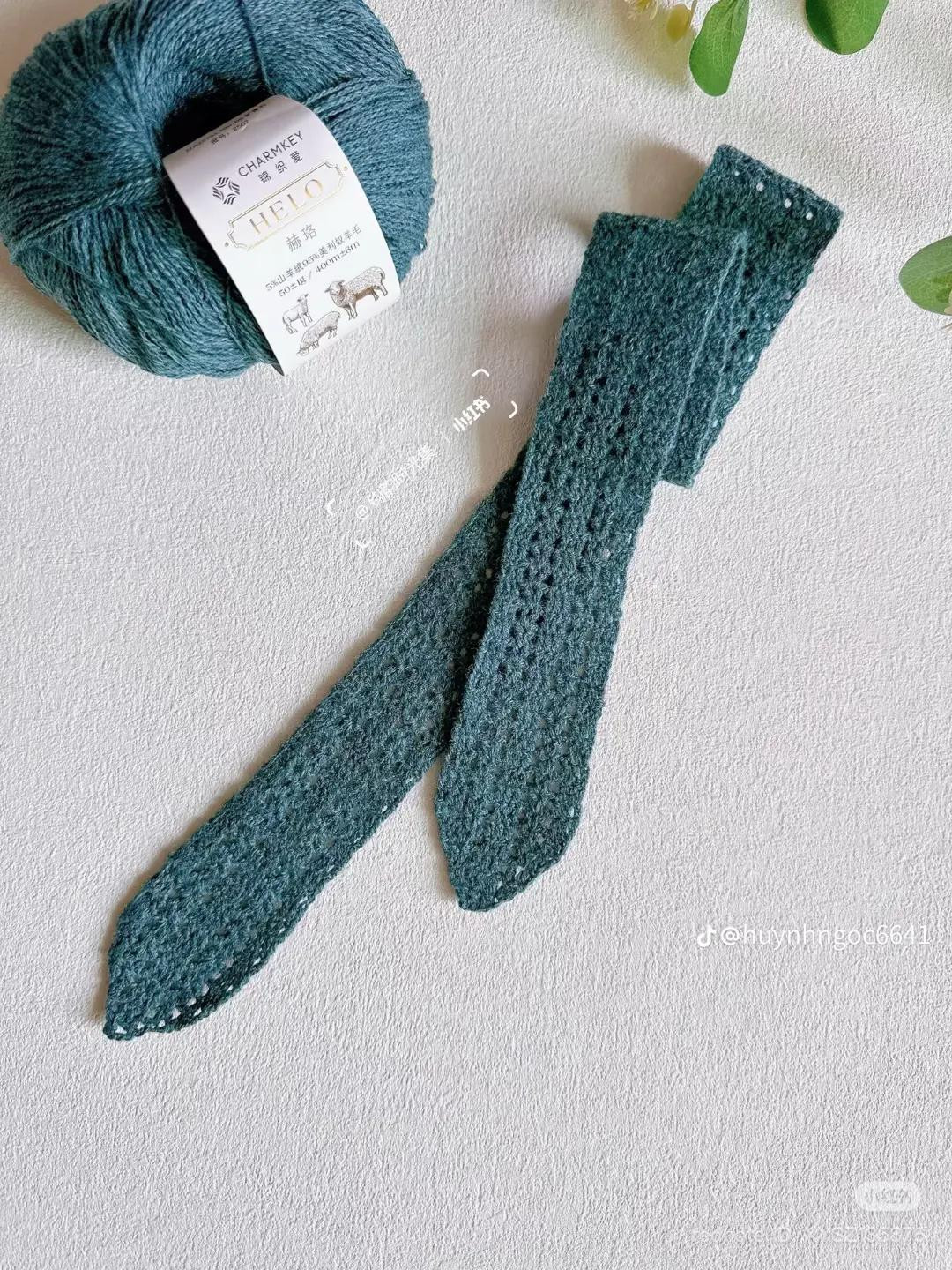 Teal Crochet Bow Headband Pattern Chart