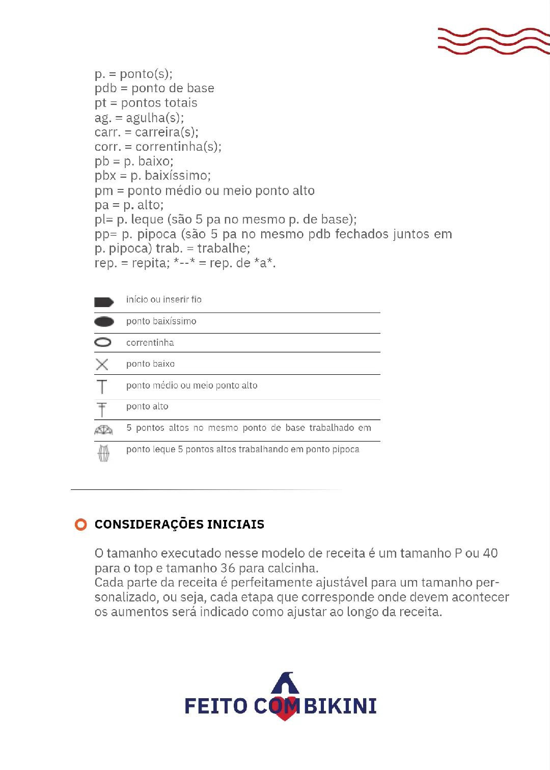 Tendência pura! Bikini crochê com detalhes coloridos e chart