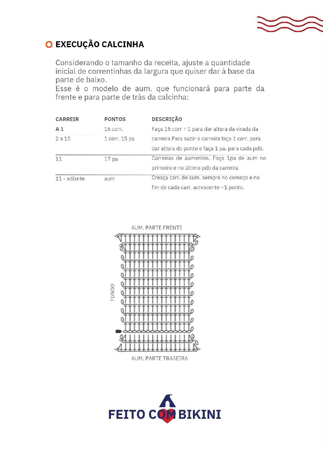 Tendência pura! Bikini crochê com detalhes coloridos e chart
