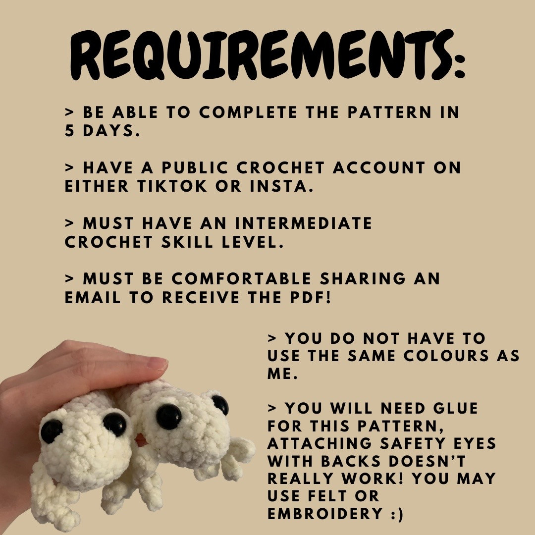 Tester Call for No-Sew Crochet Gecko Pattern