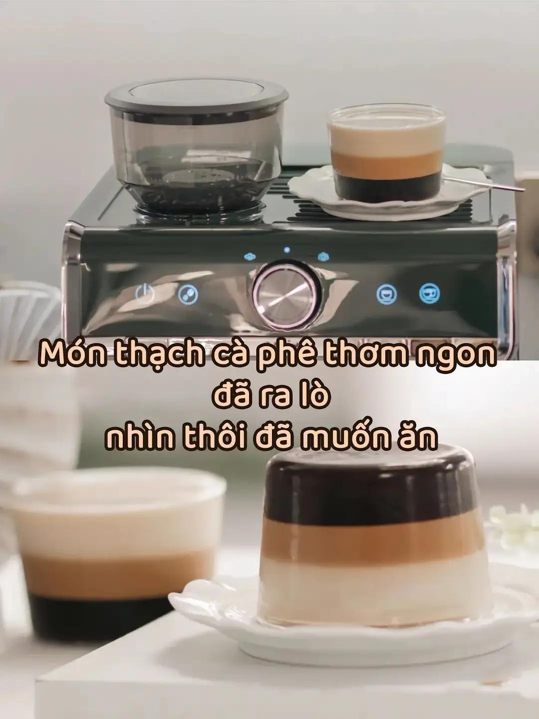 Thạch cà phê nhiều tầng thơm ngon bổ dưỡng, công thức làm thạch rau câu không đường tại nhà