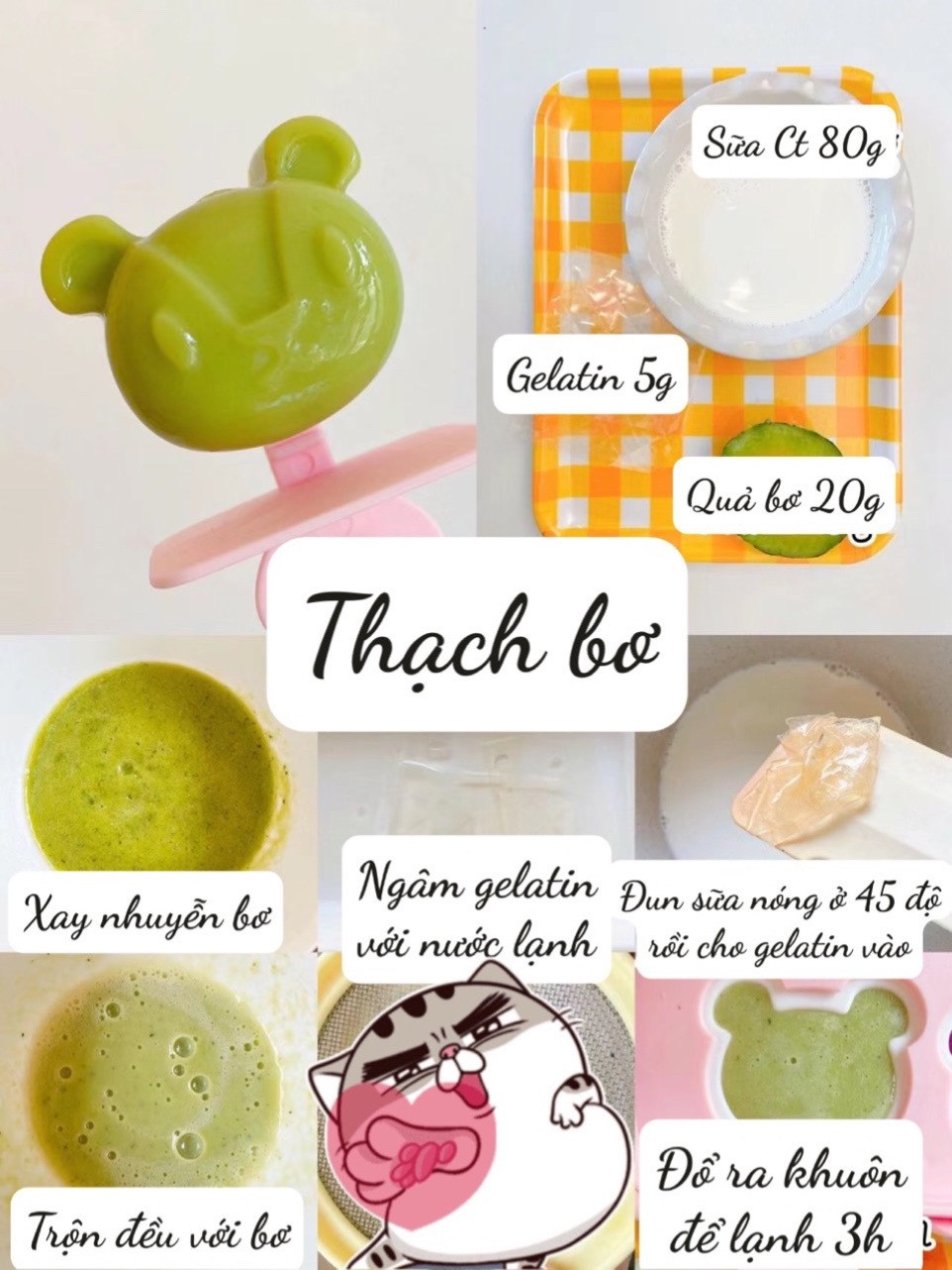 Thạch Trái Cây Cho Bé: Hướng Dẫn Chi Tiết Cách Làm Thạch Xoài, Bơ Và Thanh Long Dáng Dễ Thương