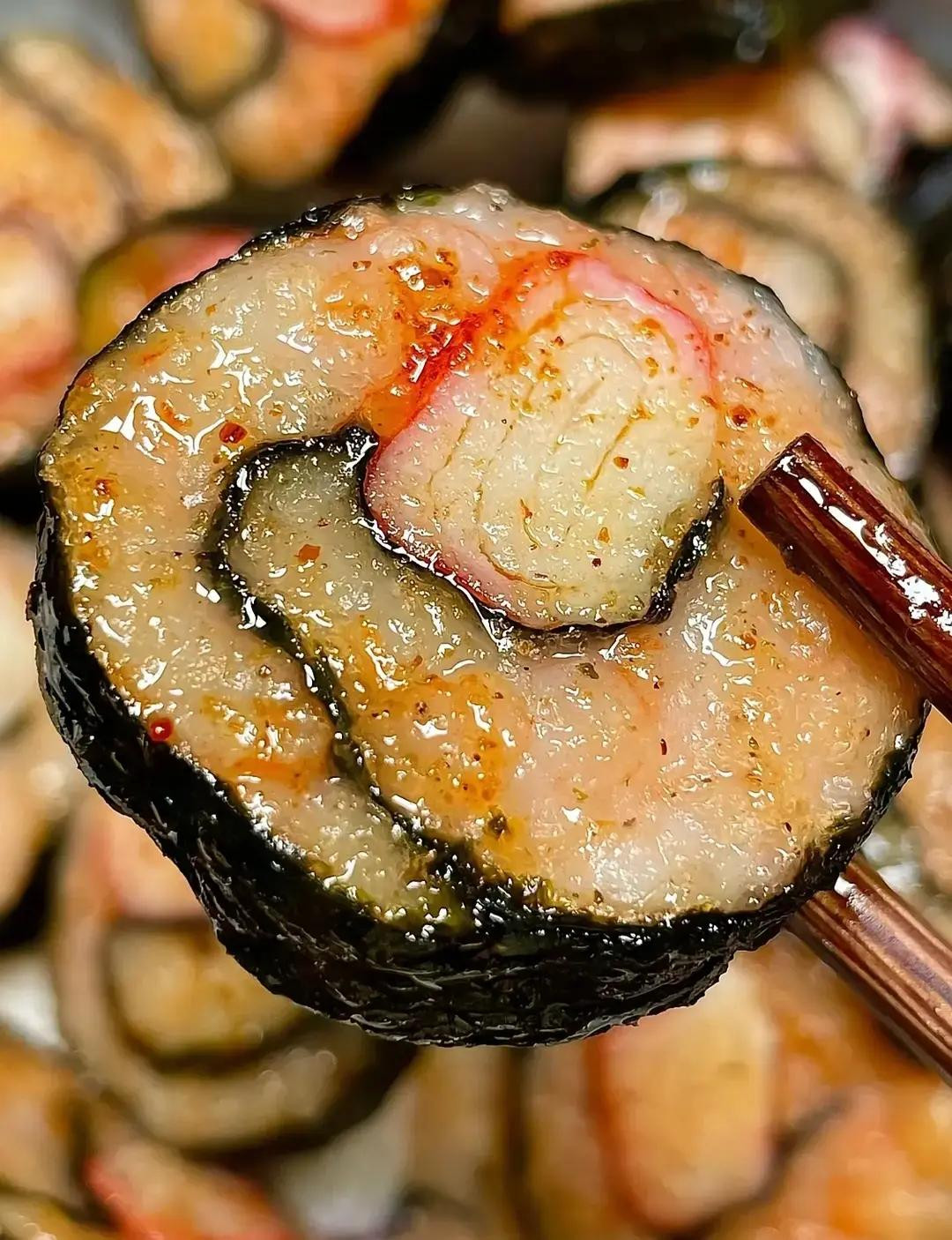 Thanh cua và tôm xay cuộn rong biển - Món ăn nhanh tại nhà