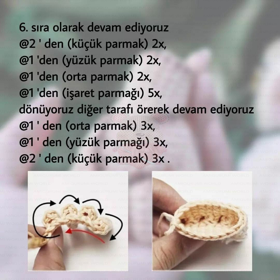 Thing! Free Pattern Turkish - Amigurumi Hand Doll by GuichaiDolls