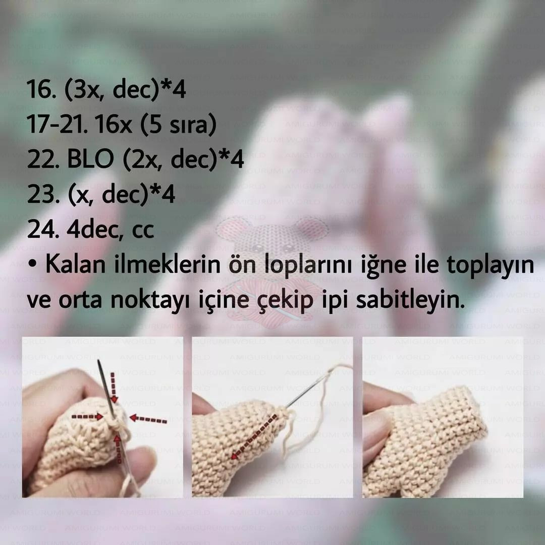 Thing! Free Pattern Turkish - Amigurumi Hand Doll by GuichaiDolls