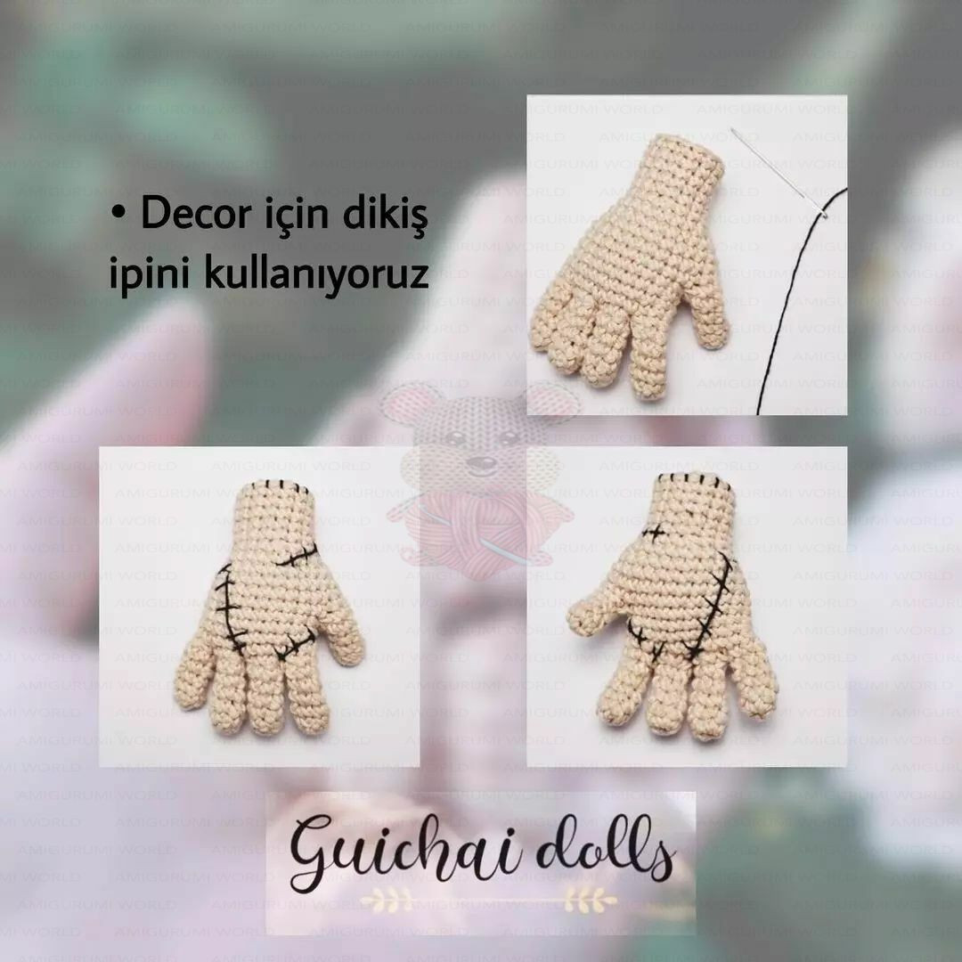 Thing! Free Pattern Turkish - Amigurumi Hand Doll by GuichaiDolls