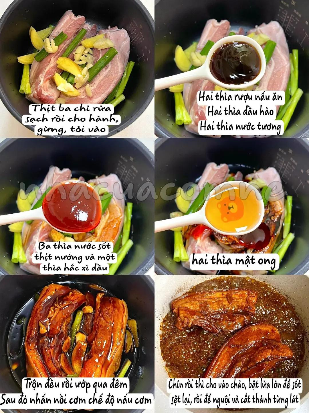 Thịt ba chỉ kho nước dừa mềm ngọt, màu cánh gián đẹp mắt, cách làm đơn giản tại nhà