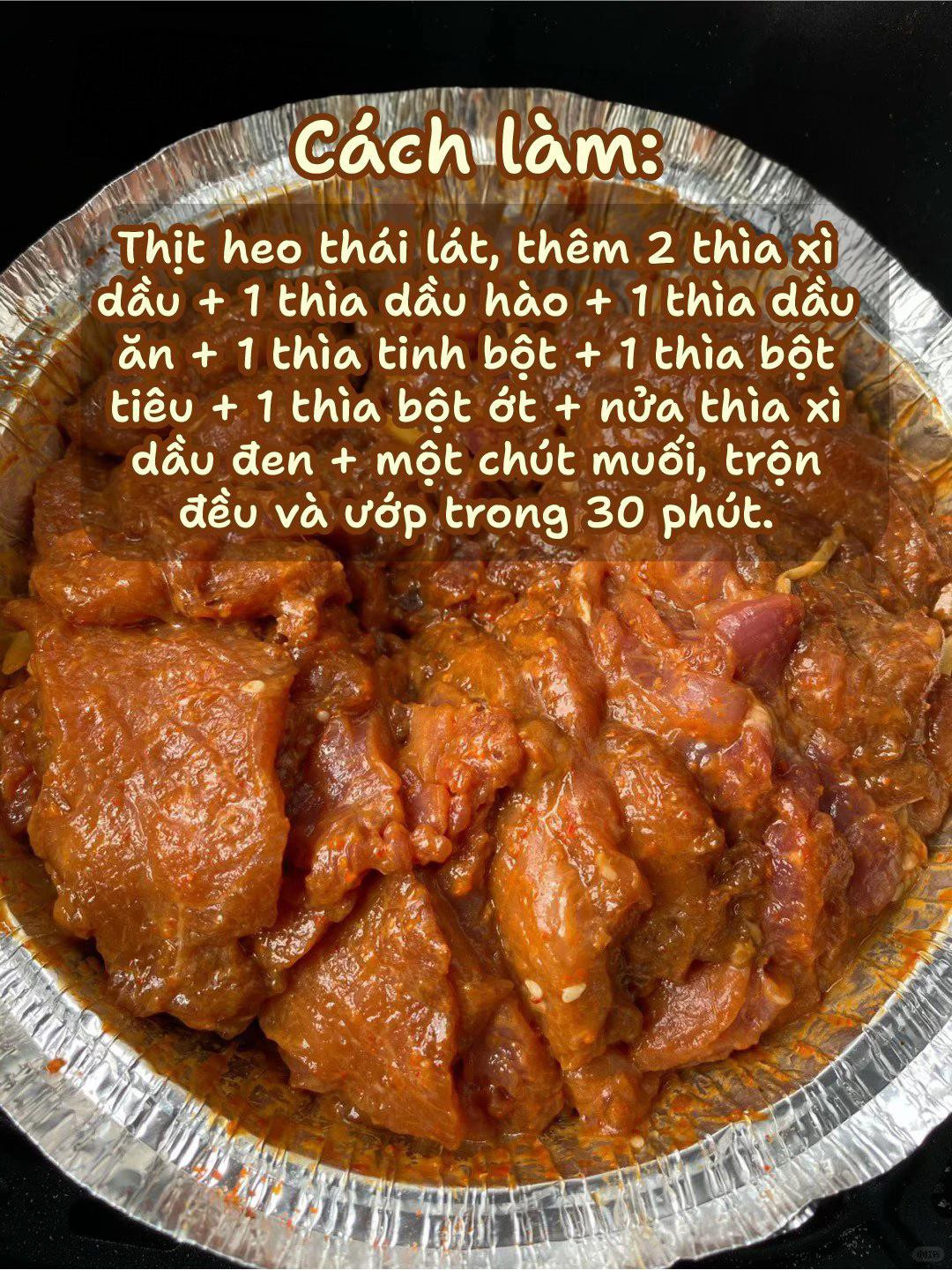 Thịt Thăn Nướng Nồi Chiên Không Dầu - Công Thức Thịt Heo Ngọt Cay Giòn Rụm Cực Dễ Làm