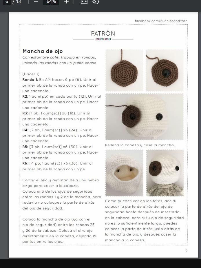 Thomas el Perrito Amigable: Patrón de Crochet Completo con Instrucciones Paso a Paso