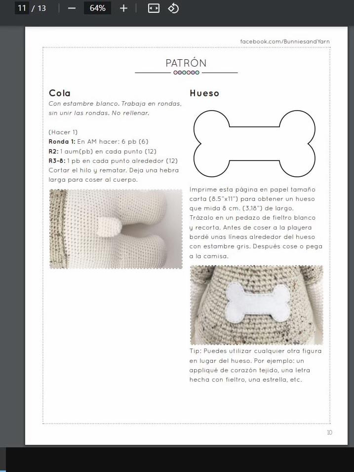 Thomas el Perrito Amigable: Patrón de Crochet Completo con Instrucciones Paso a Paso