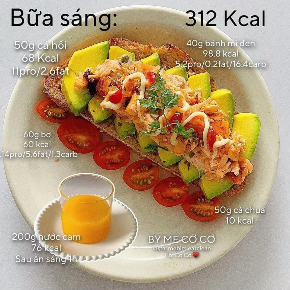 Thực đơn bữa sáng Eat Clean giảm cân: Sandwich bơ trứng, cá hồi và chuối tây