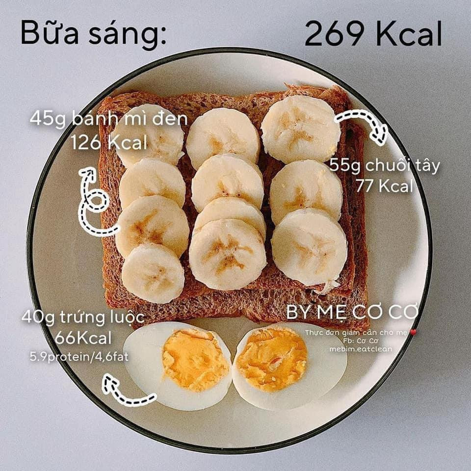 Thực đơn bữa sáng Eat Clean giảm cân: Sandwich bơ trứng, cá hồi và chuối tây