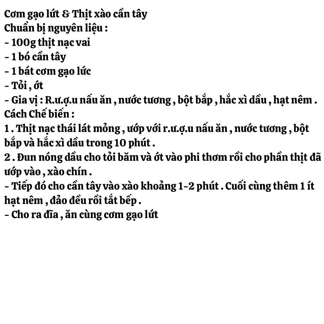 Thực đơn cơm văn phòng: Cơm gạo lứt, Tôm xào ớt chuông và ức gà xào nấm