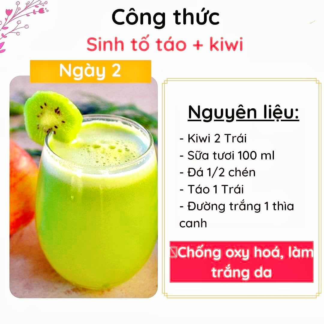 Thực đơn sinh tố giảm cân và thanh lọc cơ thể trong 7 ngày với các nguyên liệu tự nhiên