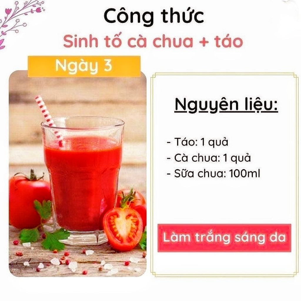 Thực đơn sinh tố giảm cân và thanh lọc cơ thể trong 7 ngày với các nguyên liệu tự nhiên