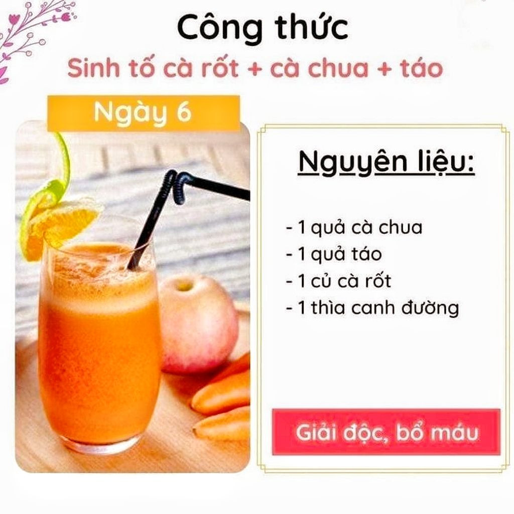 Thực đơn sinh tố giảm cân và thanh lọc cơ thể trong 7 ngày với các nguyên liệu tự nhiên