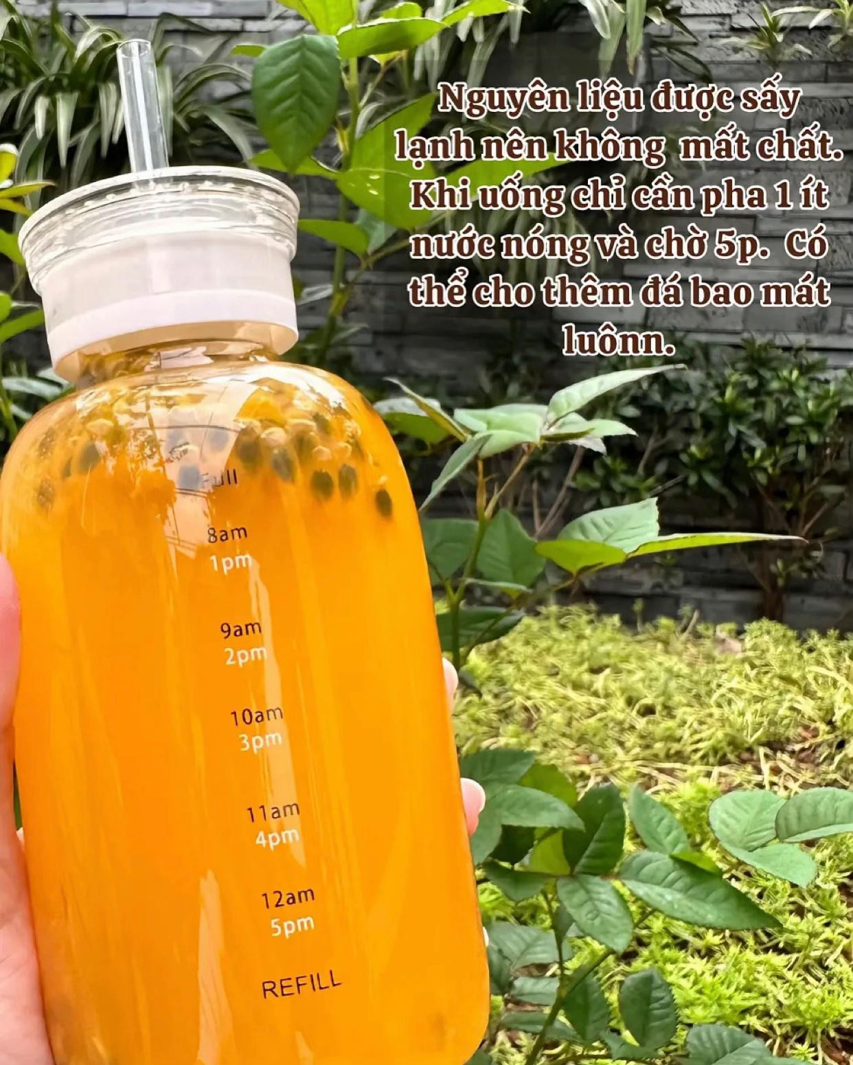 Thức uống chanh dây và quất chua ngọt dưỡng da trắng sáng