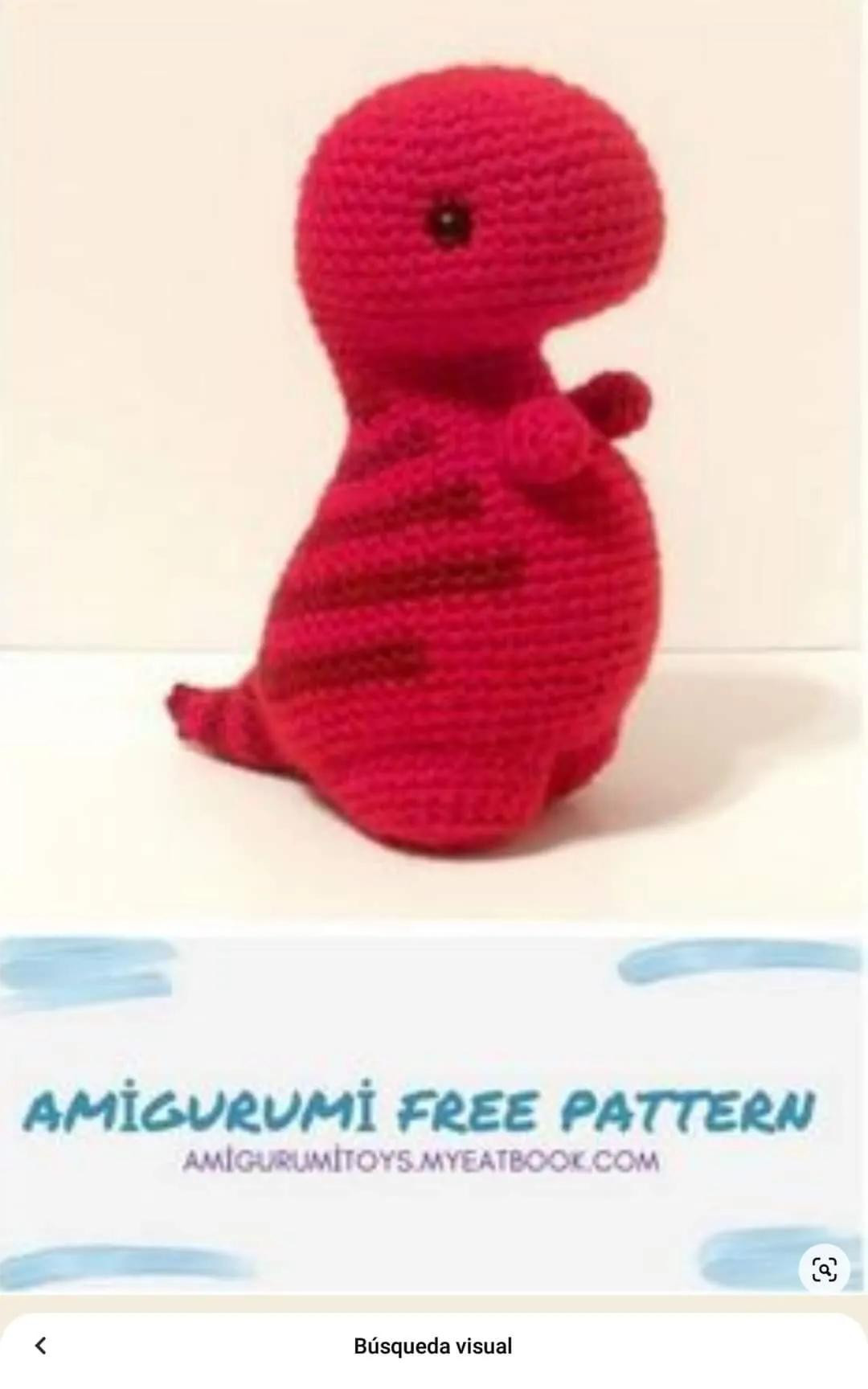 Timothy T-Rex Amigurumi Free Pattern
