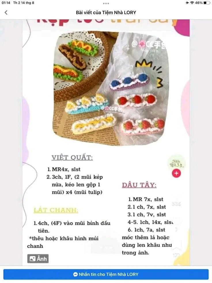 Tổng hợp 15 chart móc kẹp tóc xiu xinh dễ thương hình Melody, thỏ, dâu tây và chú thích