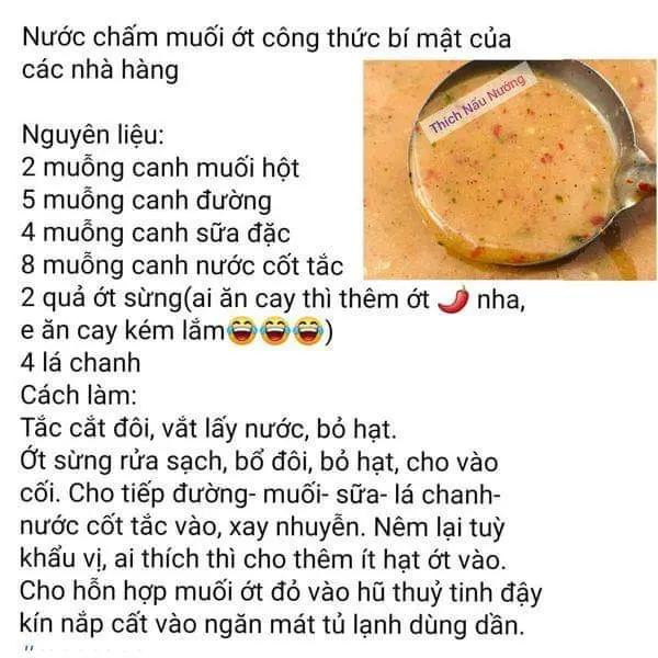 Tổng hợp 5 công thức sốt chấm đỉnh cao: Sốt Thái, Muối ớt xanh và các loại nước chấm thịt nướng