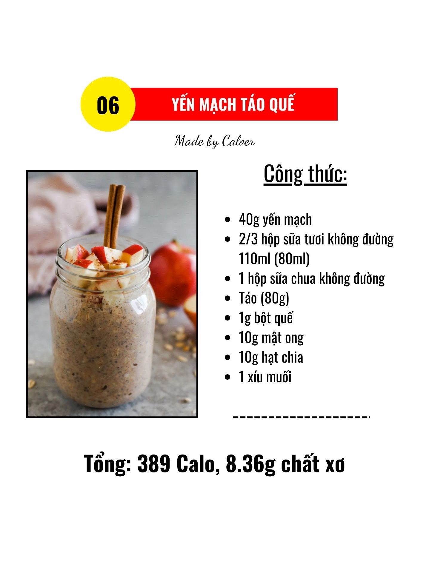 Tổng hợp 5 công thức yến mạch ngon: Sữa tươi, Chocolate, Kem dâu tây, Dứa sữa dừa và Chuối quế