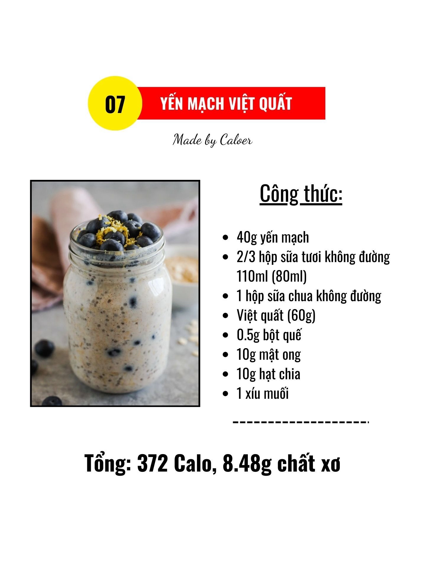 Tổng hợp 5 công thức yến mạch ngon: Sữa tươi, Chocolate, Kem dâu tây, Dứa sữa dừa và Chuối quế