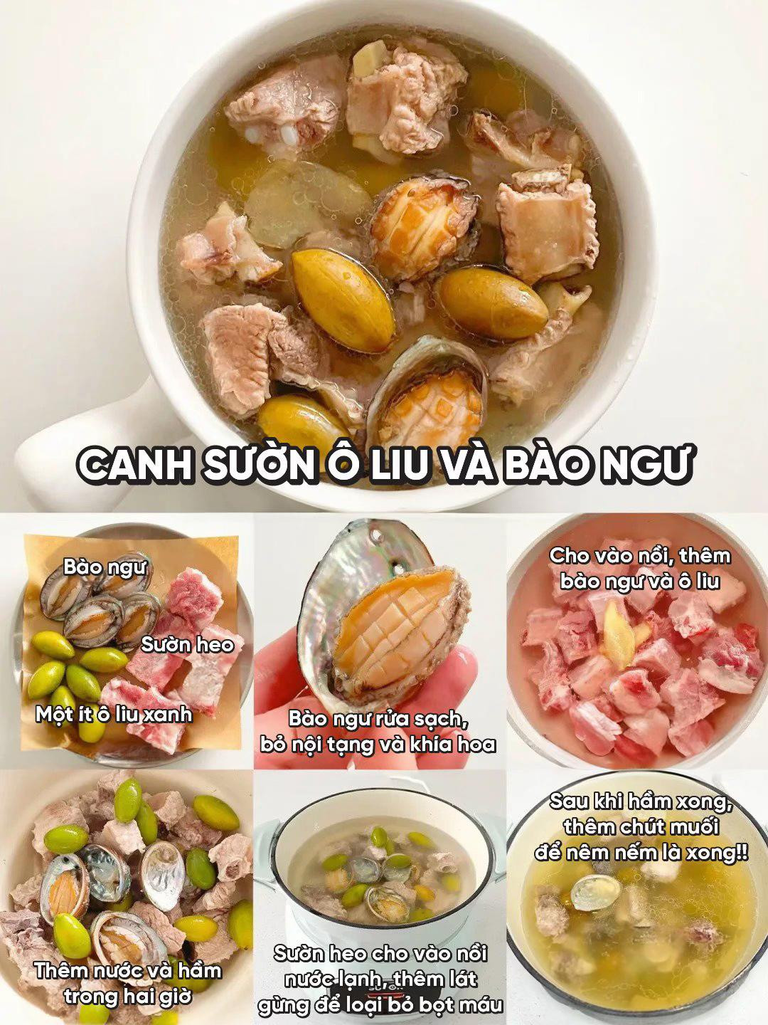 Tổng hợp 6 món canh bồi bổ sức khỏe: Canh bò sốt cà chua, gà hầm hạt dẻ, sườn ô liu bào ngư và các món ngon ngọt khác